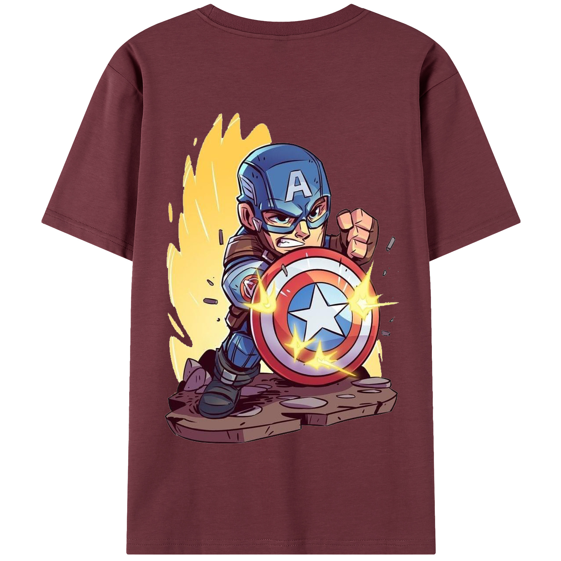 （画像用） アベンジャーズ The Avengers 綿100％半袖Tシャツ（背面プリント）